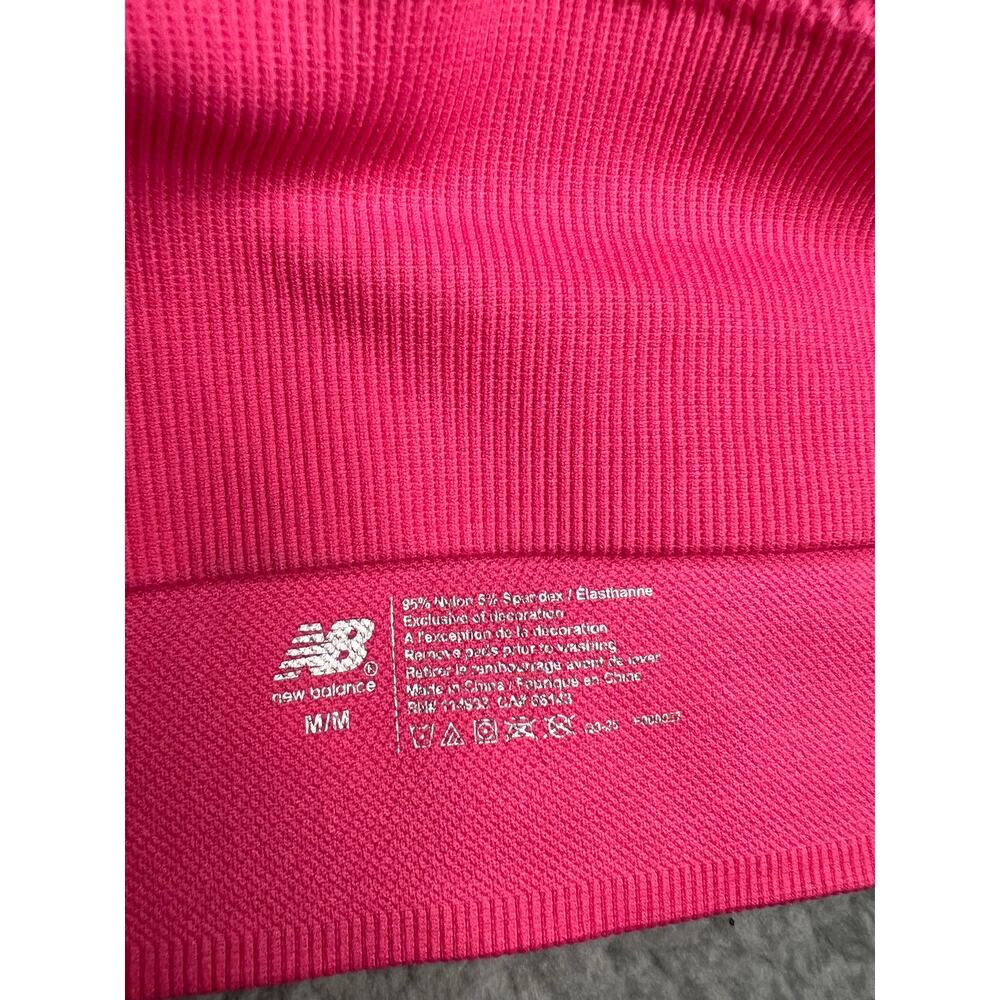New Balance Pink Sports Bra Medium NWT (B100114) - Picture 4 of 5